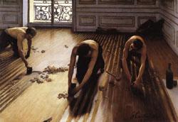 Gustave Caillebotte The Floor-Scrapers oil painting picture